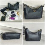 Prada 1BH204 Re-Edition Black Saffiano Leather with Gold Hardware #ROOK-1 - Image 2