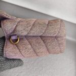 YSL Lou Lou Mini Bag Purple/pink Canvas with Leather and Gold Hardware #ROST-2 - Image 8