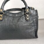Balenciaga City Mini Grey Lambskin with Gold Hardware #RRUT-1 - Image 6