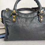 Balenciaga City Mini Grey Lambskin with Gold Hardware #RRUT-1 - Image 5