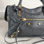 Balenciaga City Mini Grey Lambskin with Gold Hardware #RRUT-1 - Image 3