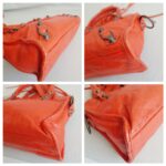Balenciaga City Mini Red Lambskin with Antique Gold Hardware #RRSU-7 - Image 14