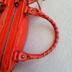 Balenciaga City Mini Red Lambskin with Antique Gold Hardware #RRSU-7 - Image 17