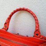 Balenciaga City Mini Red Lambskin with Antique Gold Hardware #RRSU-7 - Image 18