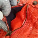 Balenciaga City Mini Red Lambskin with Antique Gold Hardware #RRSU-7 - Image 25