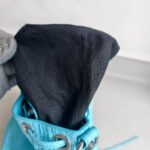 Balenciaga La Cagole XS Bucket bag Blue Croc Embossed Leather with Silver Hardware #RORT-12 - Image 21