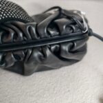 Bottega Veneta Mini Pouch Clutch/Crossbody Bag Black Leather with Silver Hardware #RRLT-1 - Image 10