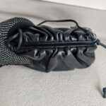 Bottega Veneta Mini Pouch Clutch/Crossbody Bag Black Leather with Silver Hardware #RRLT-1 - Image 9