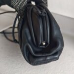 Bottega Veneta Mini Pouch Clutch/Crossbody Bag Black Leather with Silver Hardware #RRLT-1 - Image 7