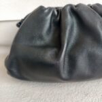 Bottega Veneta Mini Pouch Clutch/Crossbody Bag Black Leather with Silver Hardware #RRLT-1 - Image 5