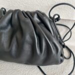 Bottega Veneta Mini Pouch Clutch/Crossbody Bag Black Leather with Silver Hardware #RRLT-1 - Image 4