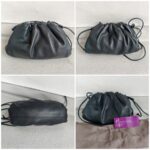 Bottega Veneta Mini Pouch Clutch/Crossbody Bag Black Leather with Silver Hardware #RRLT-1 - Image 2