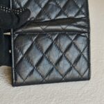 Chanel 2.55 Card Holder Black Aged Calfskin with Gold Hardware #RRUU-4 - Image 4