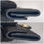 Chanel 2.55 Card Holder Black Aged Calfskin with Gold Hardware #RRUU-4 - Image 5