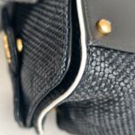Chanel 25 Small AS5293 Black Raffia/ Calfskin and Gold Hardware #RORT-7 - Image 16
