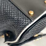 Chanel 25 Small AS5293 Black Raffia/ Calfskin and Gold Hardware #RORT-7 - Image 15