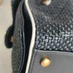 Chanel 25 Small AS5293 Black Raffia/ Calfskin and Gold Hardware #RORT-7 - Image 14
