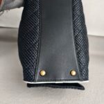 Chanel 25 Small AS5293 Black Raffia/ Calfskin and Gold Hardware #RORT-7 - Image 11