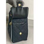 Chanel 25 Small AS5293 Black Raffia/ Calfskin and Gold Hardware #RORT-7 - Image 18