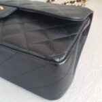 Chanel Classic Jumbo Double Flap Bag Black Grained Calfskin with Gold Hardware #RORK-3 - Image 16