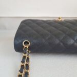 Chanel Classic Jumbo Double Flap Bag Black Grained Calfskin with Gold Hardware #RORK-3 - Image 11