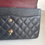 Chanel Classic Jumbo Double Flap Bag Black Grained Calfskin with Gold Hardware #RORK-3 - Image 26