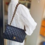 Chanel Classic Jumbo Double Flap Bag Black Grained Calfskin with Gold Hardware #RORK-3 - Image 32
