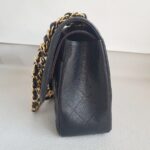 Chanel Classic Jumbo Double Flap Bag Black Grained Calfskin with Gold Hardware #RORK-3 - Image 7