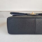 Chanel Classic Jumbo Double Flap Bag Black Grained Calfskin with Gold Hardware #RORK-3 - Image 13