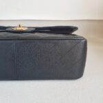 Chanel Classic Jumbo Double Flap Bag Black Grained Calfskin with Gold Hardware #RORK-3 - Image 14