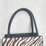 Dior Vintage Tote Brown/Black Pony Hair with Silver Hardware #RREK-1 - Image 15