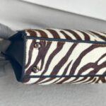 Dior Vintage Tote Brown/Black Pony Hair with Silver Hardware #RREK-1 - Image 7
