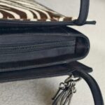 Dior Vintage Tote Brown/Black Pony Hair with Silver Hardware #RREK-1 - Image 6