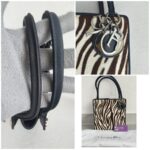 Dior Vintage Tote Brown/Black Pony Hair with Silver Hardware #RREK-1 - Image 18