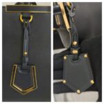 Fendi 2jours 2way Bag Black Leather with Gold Hardware #RRUO-4 - Image 24