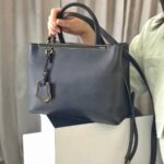 Fendi 2jours 2way Bag Black Leather with Gold Hardware #RRUO-4 - Image 3