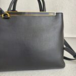 Fendi 2jours 2way Bag Black Leather with Gold Hardware #RRUO-4 - Image 5