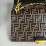 Fendi Kan I 3Way-Bag Black/Brown Leather with Gold Hardware #RRUO-5 - Image 4
