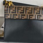 Fendi Kan I 3Way-Bag Black/Brown Leather with Gold Hardware #RRUO-5 - Image 6