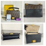 Fendi Kan I 3Way-Bag Black/Brown Leather with Gold Hardware #RRUO-5 - Image 3