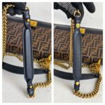 Fendi Kan I 3Way-Bag Black/Brown Leather with Gold Hardware #RRUO-5 - Image 16