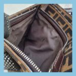 Fendi Vintage Shoulder Bag Brown Canvas with Leather and Silver Hardware #ROEC-1 - Image 28