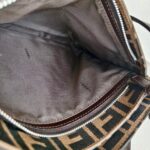 Fendi Vintage Shoulder Bag Brown Canvas with Leather and Silver Hardware #ROEC-1 - Image 26