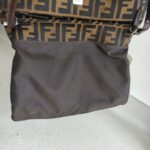 Fendi Vintage Shoulder Bag Brown Canvas with Leather and Silver Hardware #ROEC-1 - Image 24