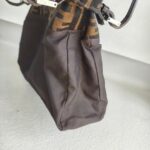 Fendi Vintage Shoulder Bag Brown Canvas with Leather and Silver Hardware #ROEC-1 - Image 22
