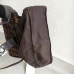 Fendi Vintage Shoulder Bag Brown Canvas with Leather and Silver Hardware #ROEC-1 - Image 20