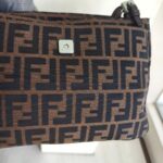 Fendi Vintage Shoulder Bag Brown Canvas with Leather and Silver Hardware #ROEC-1 - Image 3