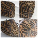Fendi Vintage Shoulder Bag Brown Canvas with Leather and Silver Hardware #ROEC-1 - Image 12