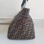 Fendi Vintage Tote Bag Brown Canvas with Leather and Gold Hardware #ROYR-6 - Image 8