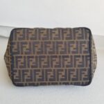 Fendi Vintage Tote Bag Brown Canvas with Leather and Gold Hardware #ROYR-6 - Image 11
